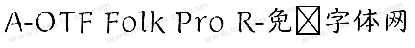 A-OTF Folk Pro R字体转换